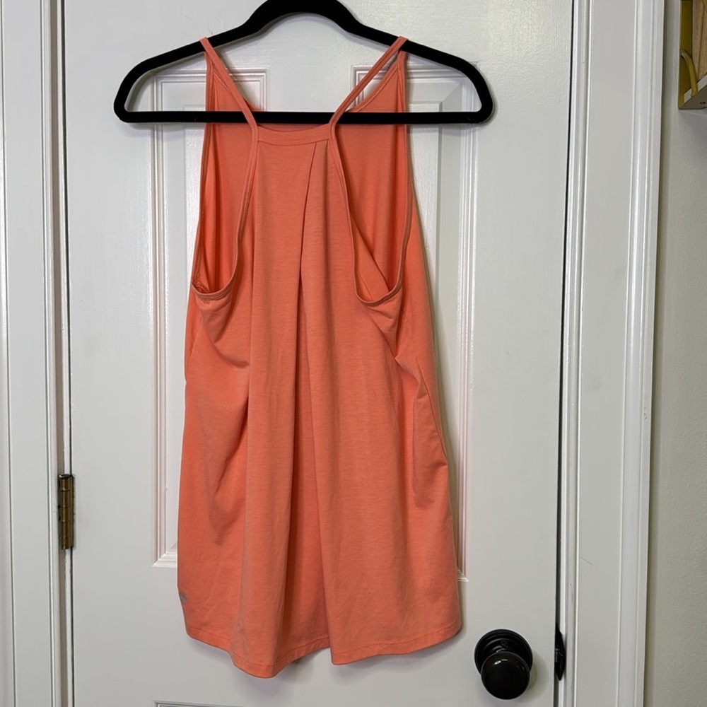 NWOT Athleta Orange Sleeveless Scoop Neck Tank Top - Picture 4 of 7